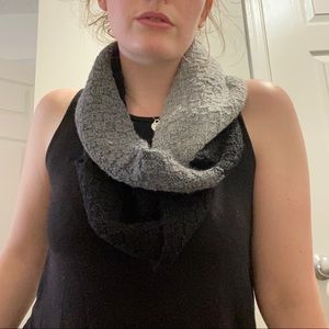 Hand knit infinity scarf